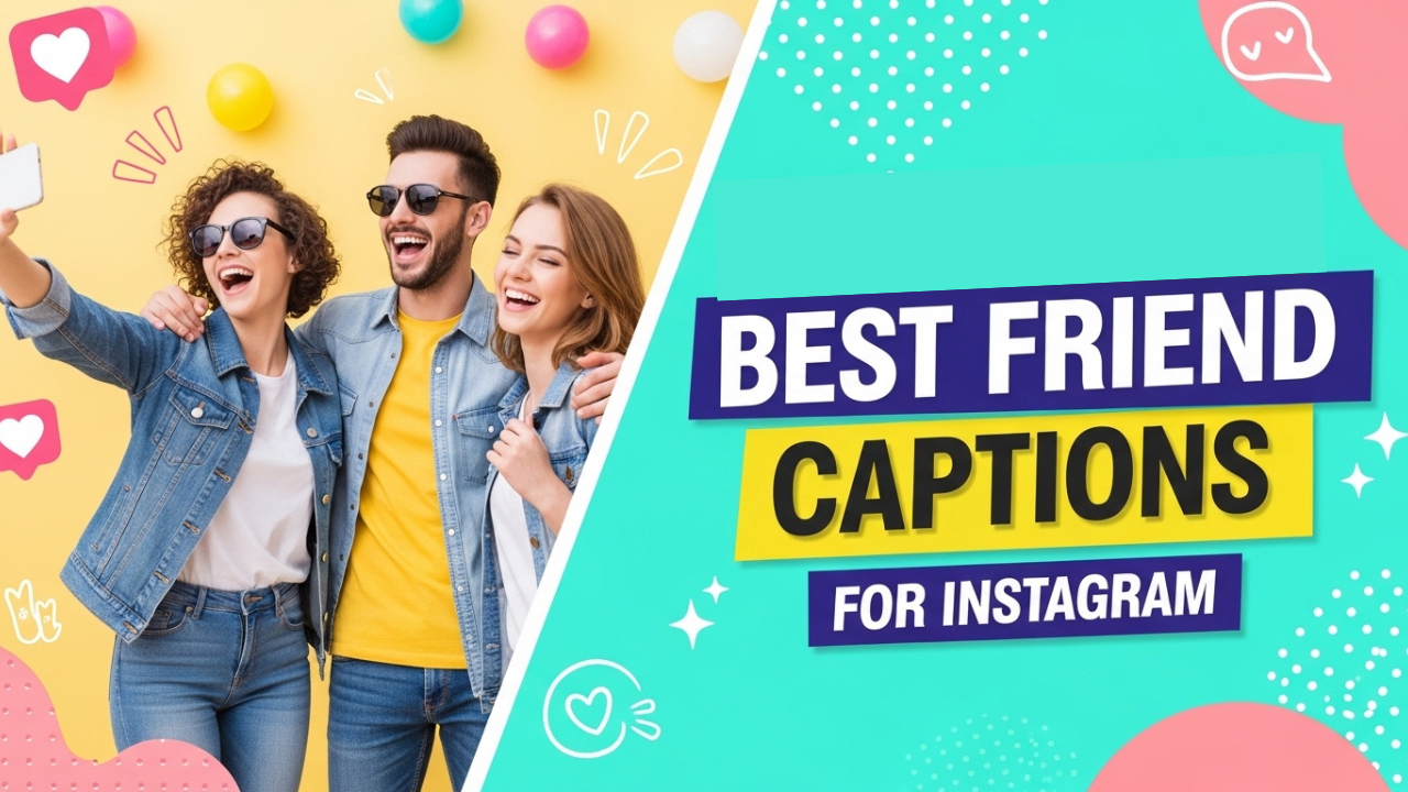 110+ BFF Best Friend Captions for Instagram with Cute Vibes
