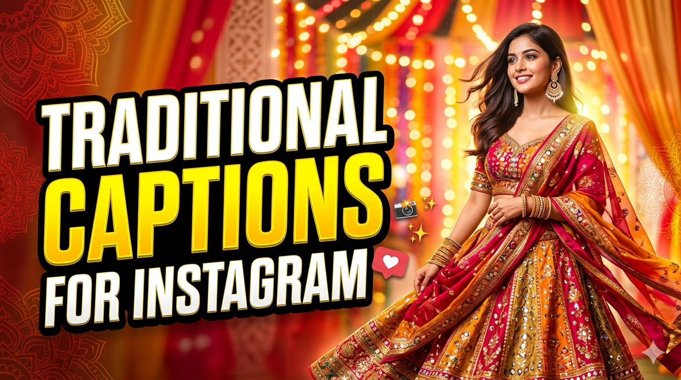 180+ Best Traditional Wear Captions for Instagram in 2026