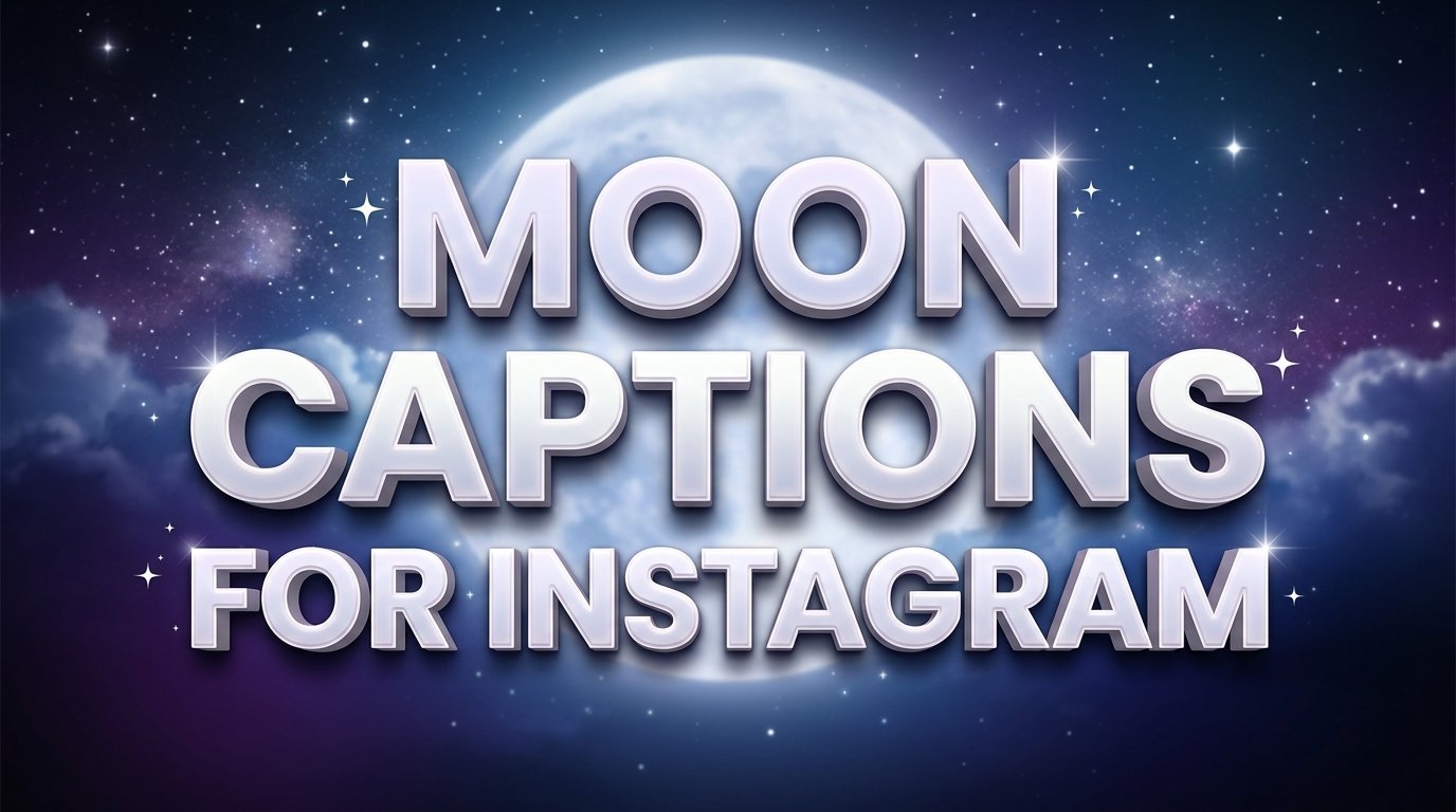 90+ Best Short Moon Captions for Instagram Perfect for Night Posts
