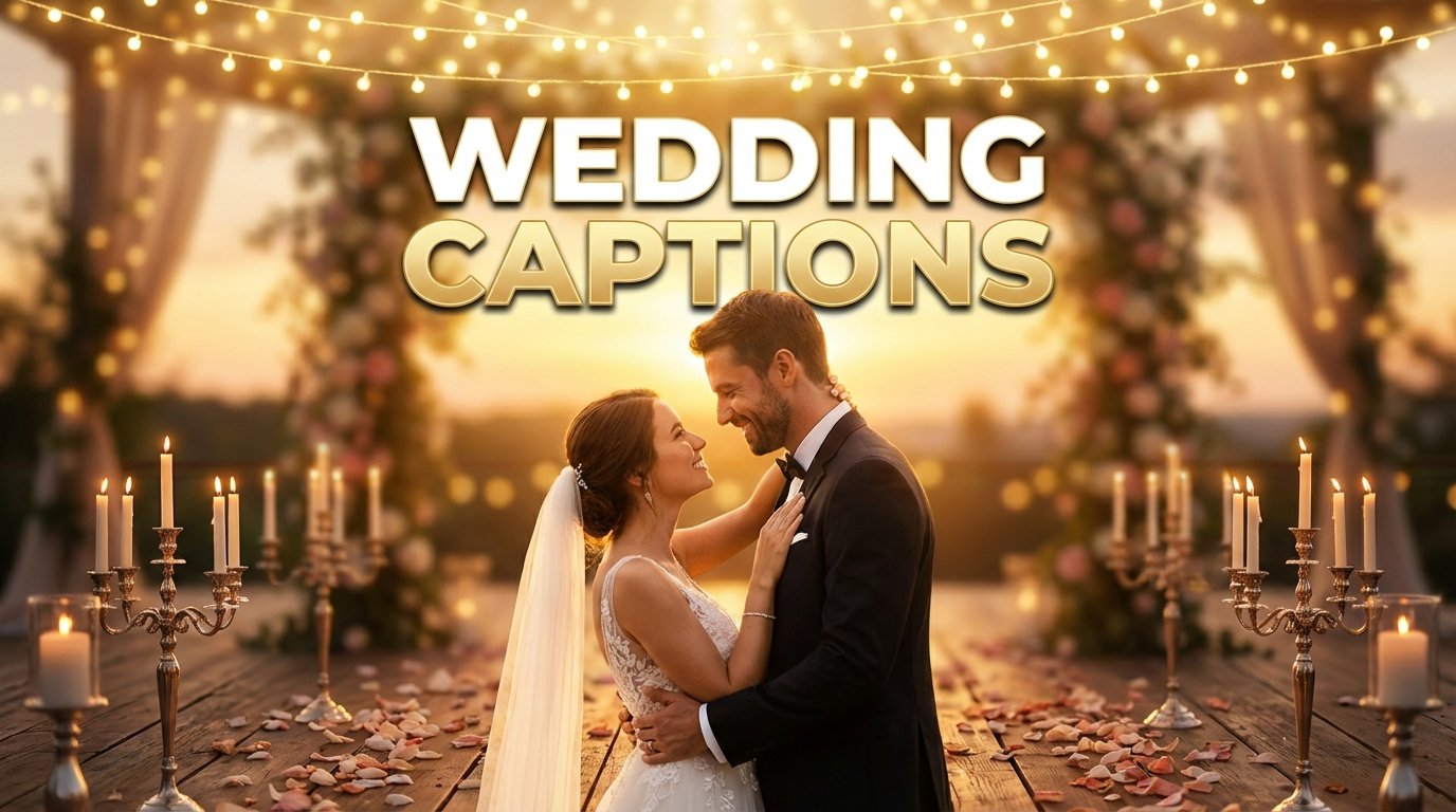 180+ Wedding Captions for Instagram Share on Your Big Day