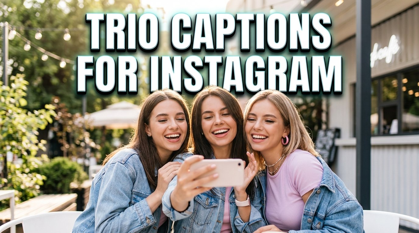 Trio Captions for Instagram for Fun, Cute, and Iconic Posts