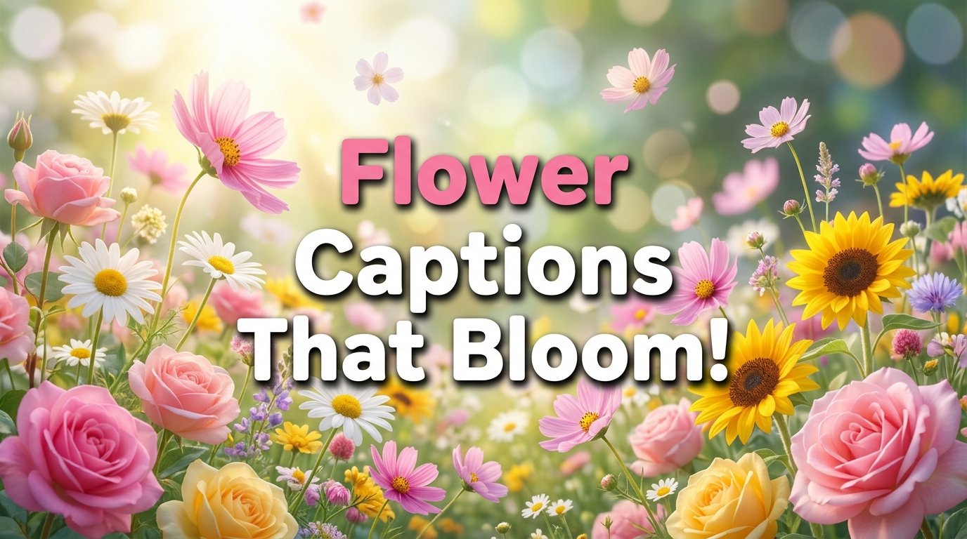 aesthetic flower captions for instagram