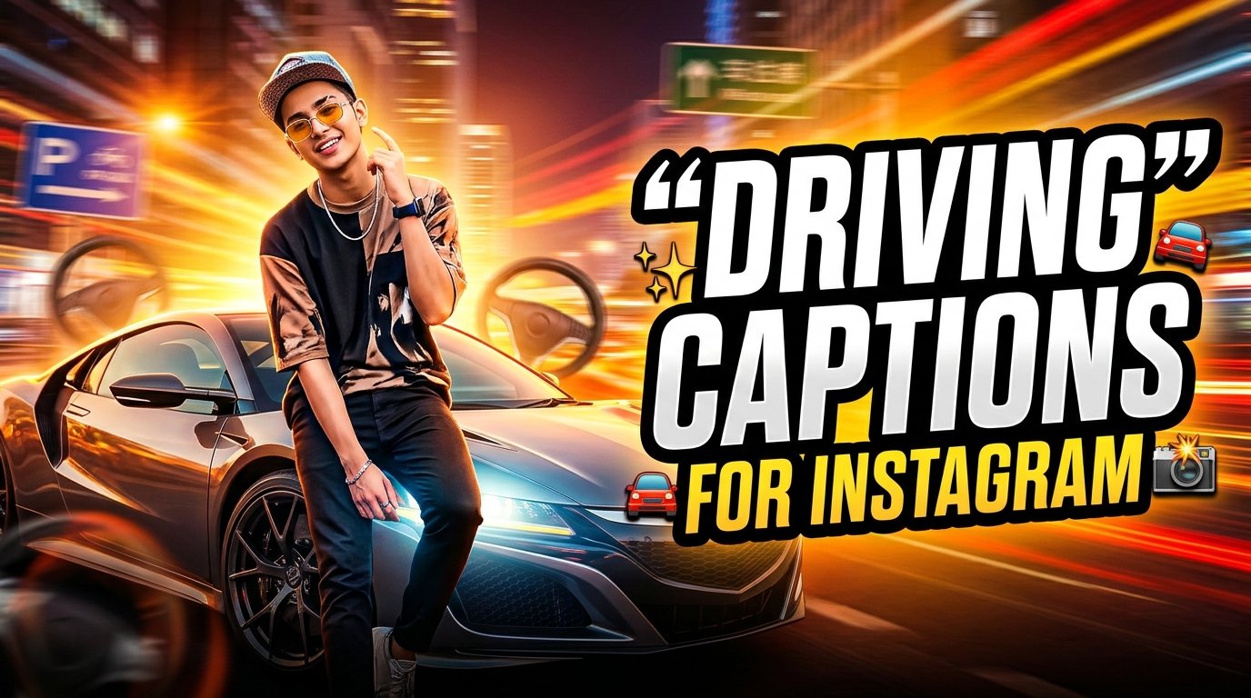 170+ Top Trending Driving Captions for Instagram in 2026