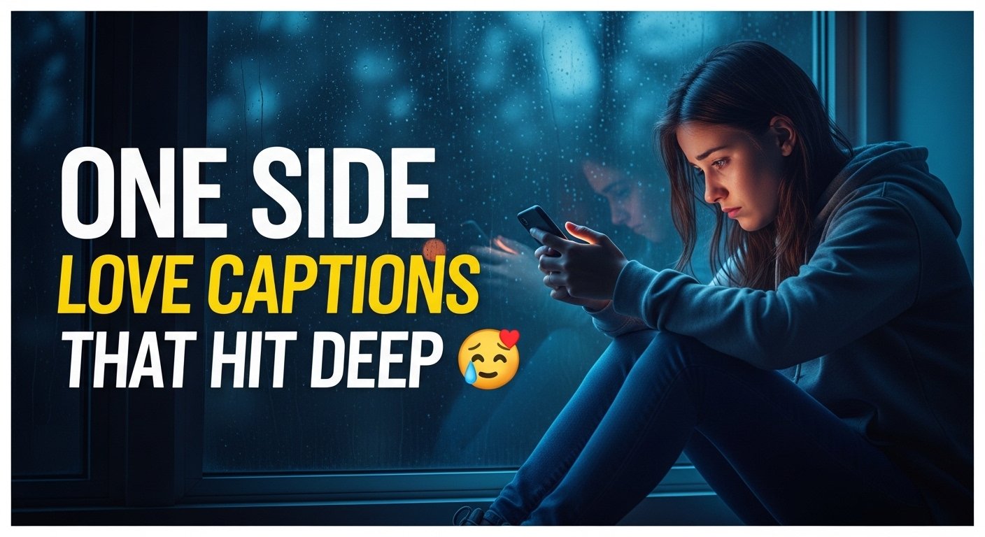 one side love captions for instagram