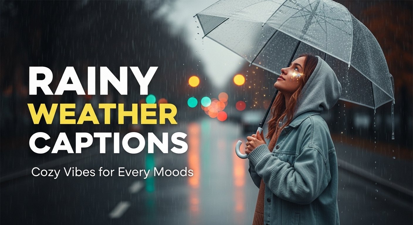 142+ Rainy Weather Captions for Instagram to Match Cozy Vibes